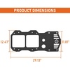 image:imageHooke Road Wrangler JL Spare Tire Reinforcement Bracket Tailgate Tire Carrier Strengthen Steel Plate Cover for 20182026 Jeep Wrangler JL JLU 24 Doors