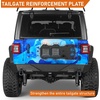 image:imageHooke Road Wrangler JL Spare Tire Reinforcement Bracket Tailgate Tire Carrier Strengthen Steel Plate Cover for 20182026 Jeep Wrangler JL JLU 24 Doors