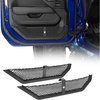 image:imageHooke Road JL Aluminum Front Door Pockets Storage Net Replacement for 20182026 Jeep Wrangler JL Gladiator JT Manual Seat Only 2 PCS Door Pocket InsertsFront Door Pockets