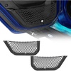 image:imageHooke Road JL Aluminum Front Door Pockets Storage Net Replacement for 20182026 Jeep Wrangler JL Gladiator JT Manual Seat Only 2 PCS Door Pocket InsertsRear Door Pockets