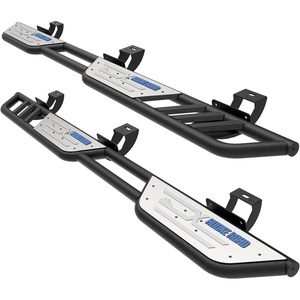 image:imageHooke Road 6 Wide Side Step Running Boards for 20182026 Jeep Wrangler JL 4 Doors Only JLU Rock Slider Rails Nerf Bars with Stainless Steel Step Pads