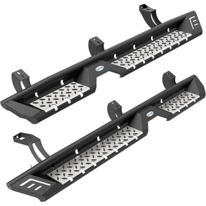 image:imageHooke Road 63 Wide Side Step Running Boards for 20032009 Toyota 4Runner 4th Gen Excluding Limited Rock Slider Rails Nerf Bars with Stainless Steel Step Pads