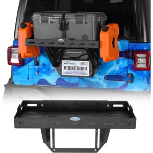 image:imageHooke Road JL Jerry Can Mount Tailgate Cargo Basket for 20182026 Jeep Wrangler JL JLU Water Tanks Gas Can Holder Rear Door Storage Tray Spare Tire Delete Rack