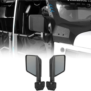 image:imageHooke Road Tube Half Door Side View Mirrors for 20072025 Jeep Wrangler JK JL amp 20202025 Gladiator JT 1 Pair Black Not for OEM Doors
