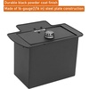 image:imageHooke Road 2nd Gen Tacoma Center Console Safe Lockbox Insert Armrest Storage for 20052015 Toyota Tacoma Heavy Duty Black Steel Password Lock Box Vault