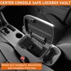 image:imageHooke Road 2nd Gen Tacoma Center Console Safe Lockbox Insert Armrest Storage for 20052015 Toyota Tacoma Heavy Duty Black Steel Password Lock Box Vault