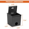 image:imageHooke Road 3rd Gen Tacoma Center Console Safe Lockbox Insert Armrest Storage for 20162023 Toyota Tacoma Heavy Duty Black Steel Password Lock Box Vault
