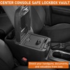 image:imageHooke Road 3rd Gen Tacoma Center Console Safe Lockbox Insert Armrest Storage for 20162023 Toyota Tacoma Heavy Duty Black Steel Password Lock Box Vault