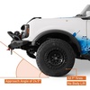 image:imageHooke Road Bronco Front Bumper wBrush Guard Bull Bar for 20212026 Ford Bronco 24 Doors Exclude Bronco Sport amp Raptor Sturdy Bumper with Winch Plate LED Lights and Drings