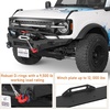 image:imageHooke Road Bronco Front Bumper wBrush Guard Bull Bar for 20212026 Ford Bronco 24 Doors Exclude Bronco Sport amp Raptor Sturdy Bumper with Winch Plate LED Lights and Drings