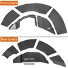 image:imageHooke Road Bronco Front and Rear Inner Fender Liners Set for 20212026 Ford Bronco 24 Doors Exclude Bronco Sport amp Raptor 4 PCS Black Steel Mud Guards Wheel Well Cover Fenders