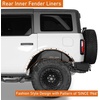 image:imageHooke Road Bronco Front and Rear Inner Fender Liners Set for 20212026 Ford Bronco 24 Doors Exclude Bronco Sport amp Raptor 4 PCS Black Steel Mud Guards Wheel Well Cover Fenders
