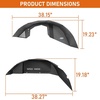 image:imageHooke Road Bronco Front and Rear Inner Fender Liners Set for 20212026 Ford Bronco 24 Doors Exclude Bronco Sport amp Raptor 4 PCS Black Steel Mud Guards Wheel Well Cover Fenders