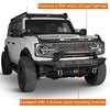 image:imageHooke Road Front and Rear Bumper kit for 20212026 Ford Bronco 2 or 4Door Exclude Bronco Sport amp Raptor Offroad Bumper with Drings LED Lights