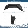 image:imageHooke Road Gladiator JT Aluminum Inner Fender Liners for 20202026 Jeep Gladiator JT 24 Doors Exclude Rubicon 36L Engine Spartan Front amp Rear Splash Guards Wheel Well Liner Covers  4PCSJT  Rear