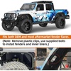 image:imageHooke Road Gladiator JT Aluminum Inner Fender Liners for 20202026 Jeep Gladiator JT 24 Doors Exclude Rubicon 36L Engine Spartan Front amp Rear Splash Guards Wheel Well Liner Covers  4PCSJLJT  Front