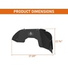 image:imageHooke Road Gladiator JT Aluminum Inner Fender Liners for 20202026 Jeep Gladiator JT 24 Doors Exclude Rubicon 36L Engine Spartan Front amp Rear Splash Guards Wheel Well Liner Covers  4PCSJLJT  Front