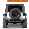 image:imageHooke Road JK Rear Bumper wLicense Plate Mount for 20072018 Jeep Wrangler JK JKU 24 Doors Offroad Sturdy Steel Back Bumper with 2 Hitch Receiver LED Lights DringsRear Bumper