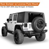 image:imageHooke Road JK Rear Bumper wLicense Plate Mount for 20072018 Jeep Wrangler JK JKU 24 Doors Offroad Sturdy Steel Back Bumper with 2 Hitch Receiver LED Lights DringsRear Bumper