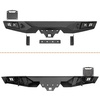 image:imageHooke Road JK Rear Bumper wLicense Plate Mount for 20072018 Jeep Wrangler JK JKU 24 Doors Offroad Sturdy Steel Back Bumper with 2 Hitch Receiver LED Lights DringsRear Bumper