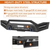image:imageHooke Road Steel Skid Plate Bumper Cover for 20182026 Jeep Wrangler JL amp Gladiator JT Offroad Lower Body Armor Guard Only Work with Selected Hooke Road Front BumperFront Bumper