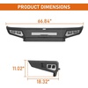 image:imageHooke Road Tacoma Front Bumper for 19952004 Toyota Tacoma 1st Gen Truck Exclude Limited Base Models Full Width Steel Bumper Offroad Armor Guard with Skid Plate LED Lights