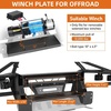 image:imageHooke Road Tacoma Front Bumper wWinch Plate for 20052011 Toyota Tacoma 2nd Gen Offroad Steel Tube Bumper with Skid Plate and 4 LED Lights