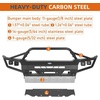 image:imageHooke Road Tacoma Front Bumper wWinch Plate for 20052011 Toyota Tacoma 2nd Gen Offroad Steel Tube Bumper with Skid Plate and 4 LED Lights