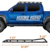 image:imageHooke Road Tacoma Rock Sliders KickOut Design for 20052023 Toyota Tacoma Double Cab Exclude TRD OffRoad TRD Sport Steel Tube Rocker Guard Nerf Bars for Rock Crawling