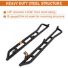 image:imageHooke Road Tacoma Rock Sliders KickOut Design for 20052023 Toyota Tacoma Double Cab Exclude TRD OffRoad TRD Sport Steel Tube Rocker Guard Nerf Bars for Rock Crawling