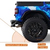 image:imageHooke Road Wrangler JL Winch Bumper Front and Rear Bumpers Set for 20182026 Jeep Wrangler JL JLU 24 Doors Tubular Bumper with Hitch Receiver LED Lights amp DringsBlack Steel