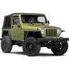 image:imageHooke Road Wrangler TJ Front Flat Fender Flares Steel Armor Wheel Cover Guards for 19972006 Jeep Wrangler TJ amp Unlimited 2PCS