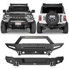 image:imageHooke Road Front and Rear Bumper kit for 20212026 Ford Bronco 2 or 4Door Exclude Bronco Sport amp Raptor Offroad Bumper with Drings LED Lights