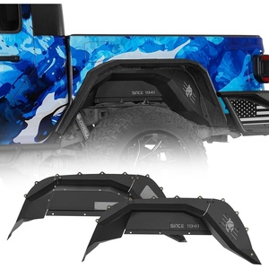 image:imageHooke Road Gladiator JT Aluminum Inner Fender Liners for 20202026 Jeep Gladiator JT 24 Doors Exclude Rubicon 36L Engine Spartan Front amp Rear Splash Guards Wheel Well Liner Covers  4PCSJT  Rear