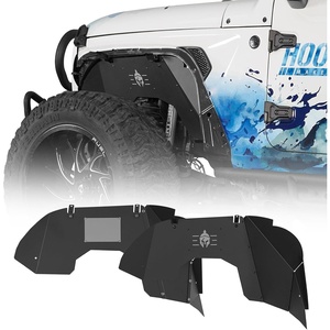 image:imageHooke Road Gladiator JT Aluminum Inner Fender Liners for 20202026 Jeep Gladiator JT 24 Doors Exclude Rubicon 36L Engine Spartan Front amp Rear Splash Guards Wheel Well Liner Covers  4PCSJLJT  Front