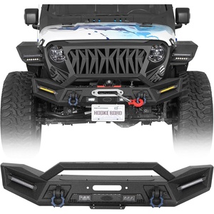 image:imageHooke Road Steel Skid Plate Bumper Cover for 20182026 Jeep Wrangler JL amp Gladiator JT Offroad Lower Body Armor Guard Only Work with Selected Hooke Road Front BumperFront Bumper
