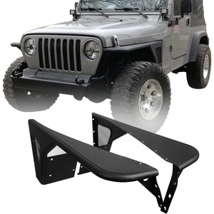 image:imageHooke Road Wrangler TJ Front Flat Fender Flares Steel Armor Wheel Cover Guards for 19972006 Jeep Wrangler TJ amp Unlimited 2PCS