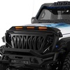 image:imageHooke Road Hood Protector for 20182024 Jeep Wrangler JL amp Gladiator JT  Fits Base Hood Models Only Not for 2025 Vehicle Bug Deflector Stone Guard Amber LED Lights Aggressive Style