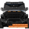 image:imageHooke Road Hood Protector for 20182024 Jeep Wrangler JL amp Gladiator JT  Fits Base Hood Models Only Not for 2025 Vehicle Bug Deflector Stone Guard Amber LED Lights Aggressive Style