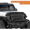 image:imageHooke Road Hood Protector for 20182024 Jeep Wrangler JL amp Gladiator JT  Fits Base Hood Models Only Not for 2025 Vehicle Bug Deflector Stone Guard Amber LED Lights Aggressive Style