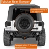 image:imageHooke Road JK Tubular Rear Bumper for 20072018 Jeep Wrangler JK amp Unlimited 24 Doors Rock Crawler Offroad Bumper wHitch Receiver amp Drings