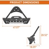 image:imageHooke Road JL JT Stinger Front Bumper Bull Bar Guard for 20182026 Jeep Wrangler JL amp Gladiator JT Aggressive Stubby Bumper with Winch Plate Drings LED Lights