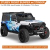 image:imageHooke Road JL JT Stinger Front Bumper Bull Bar Guard for 20182026 Jeep Wrangler JL amp Gladiator JT Aggressive Stubby Bumper with Winch Plate Drings LED Lights