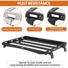 image:imageHooke Road 2 Doors JL Half Roof Rack for 20182026 Jeep Wrangler JL 2Door Hard Top No Drill Rooftop Steel Cross Bars Cargo Basket Platform