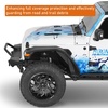 image:imageHooke Road Gladiator 112 Wide Front Fender Flares for 20182026 Jeep Wrangler JL amp Gladiator JT 2 PCS High Clearance Fenders Mud Guards Using Factory Turn Signal LightsJLJT  Front