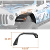image:imageHooke Road Gladiator 112 Wide Front Fender Flares for 20182026 Jeep Wrangler JL amp Gladiator JT 2 PCS High Clearance Fenders Mud Guards Using Factory Turn Signal LightsJLJT  Front