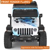 image:imageHooke Road Gladiator 112 Wide Front Fender Flares for 20182026 Jeep Wrangler JL amp Gladiator JT 2 PCS High Clearance Fenders Mud Guards Using Factory Turn Signal LightsJLJT  Front