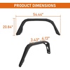 image:imageHooke Road Gladiator 112 Wide Front Fender Flares for 20182026 Jeep Wrangler JL amp Gladiator JT 2 PCS High Clearance Fenders Mud Guards Using Factory Turn Signal LightsJL  Rear