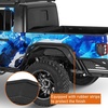 image:imageHooke Road Gladiator 112 Wide Front Fender Flares for 20182026 Jeep Wrangler JL amp Gladiator JT 2 PCS High Clearance Fenders Mud Guards Using Factory Turn Signal LightsJL  Rear