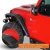 image:imageHooke Road Gladiator Aluminum Flat Fender Flares for 20182026 Jeep Wrangler JL amp Gladiator JT 98 Wide Front Fenders with Turn Signal Lights  2PCSJLJT  Front